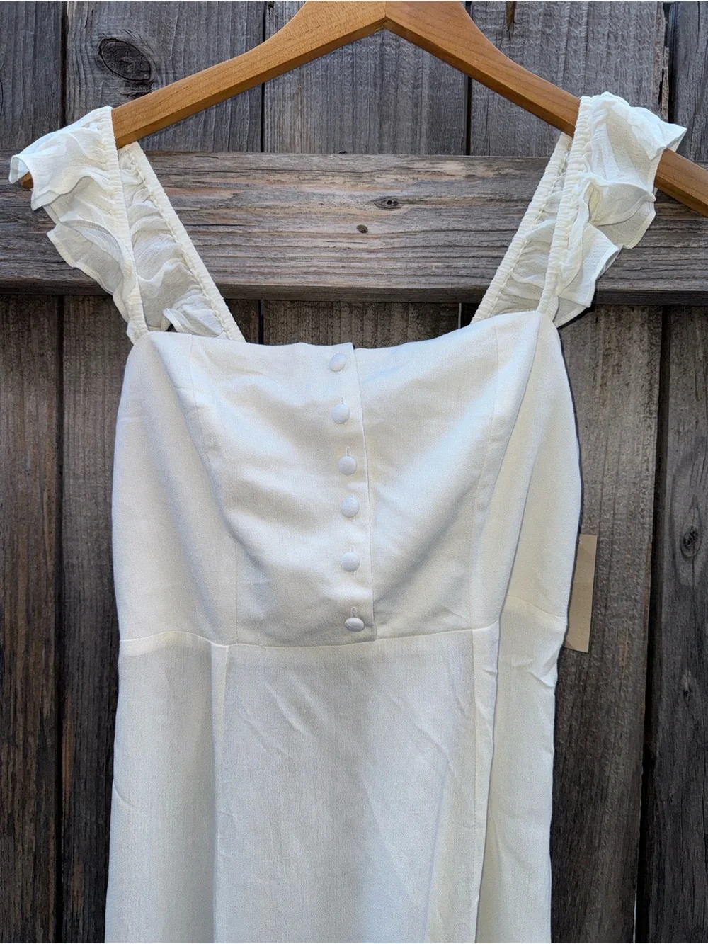 Flynn Skye Bardot Maxi Dress White Size Large